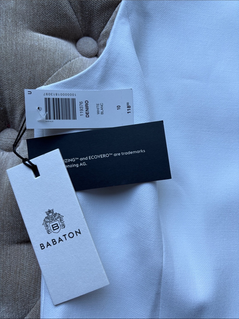 Babaton white Tailored Vest - Picture 4 of 7